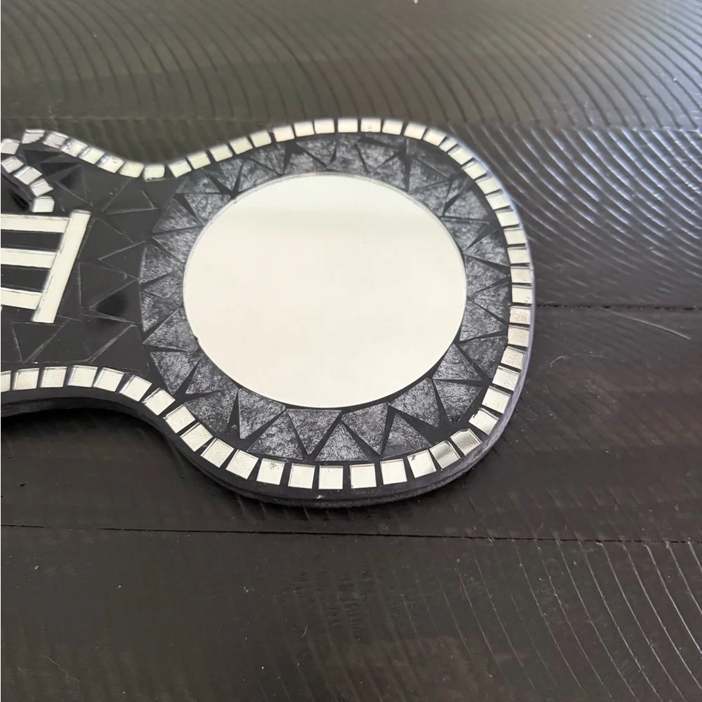 Guitar Shaped Mosaic Mirror